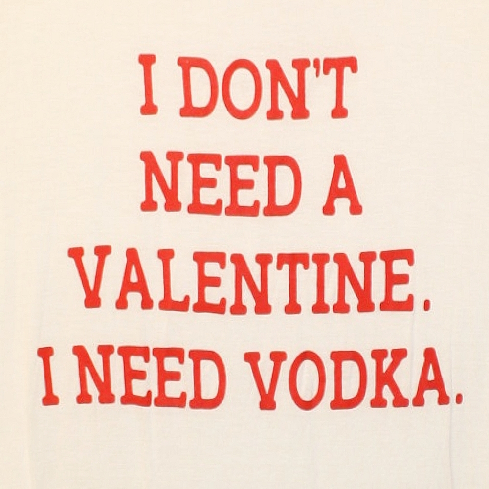 Funny Valentine Graphic Tee/Top Anti Valentine's Day Tshirt Small